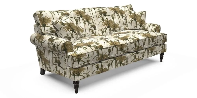 Cooksbridge 3 Seater Sofa in Cloth 21 Coral 1 Lagoon