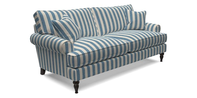 Cooksbridge 3 Seater Sofa in Cloth 21 Coral 1 Lagoon