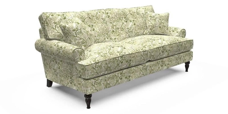 Cooksbridge 3 Seater Sofa in Cloth 21 Coral 1 Lagoon