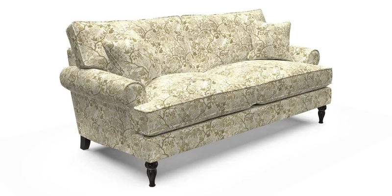 Cooksbridge 3 Seater Sofa in Cloth 21 Coral 1 Lagoon