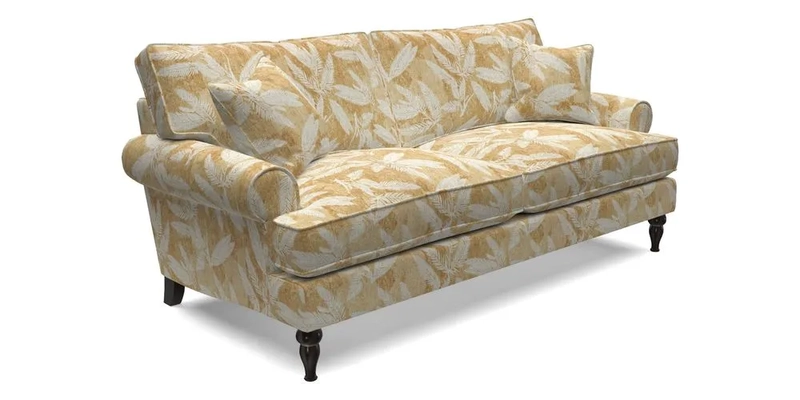 Cooksbridge 3 Seater Sofa in Cloth 21 Coral 1 Lagoon