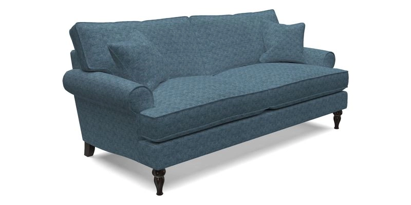 Cooksbridge 3 Seater Sofa in Cloth 21 Coral 1 Lagoon