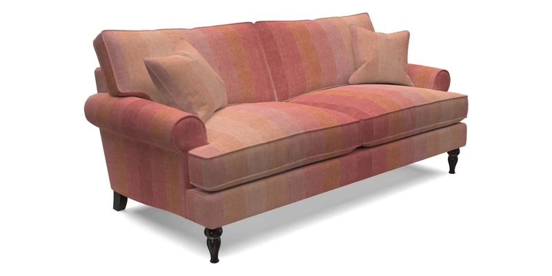 Cooksbridge 3 Seater Sofa in Cloth 21 Coral 1 Lagoon