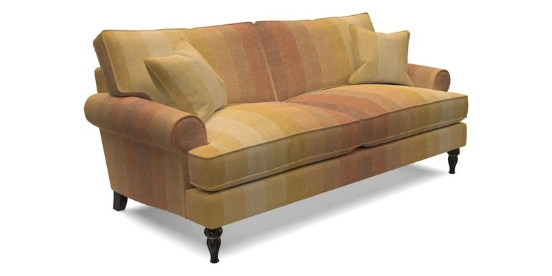Cooksbridge 3 Seater Sofa in Cloth 21 Coral 1 Lagoon