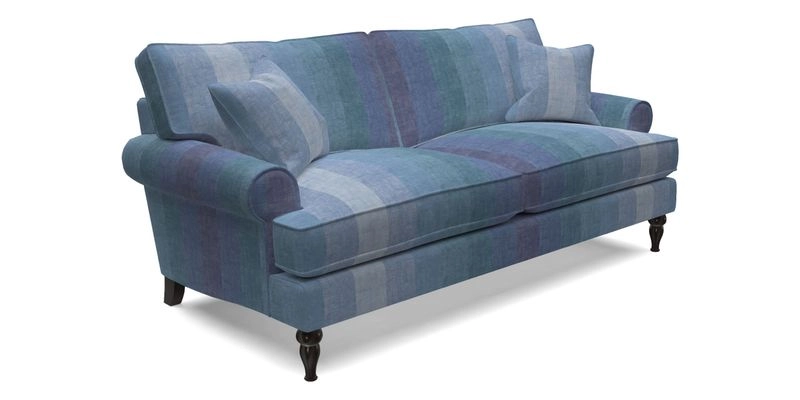 Cooksbridge 3 Seater Sofa in Cloth 21 Coral 1 Lagoon