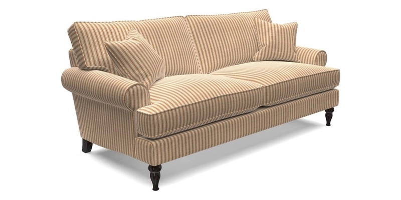 Cooksbridge 3 Seater Sofa in Cloth 21 Coral 1 Lagoon