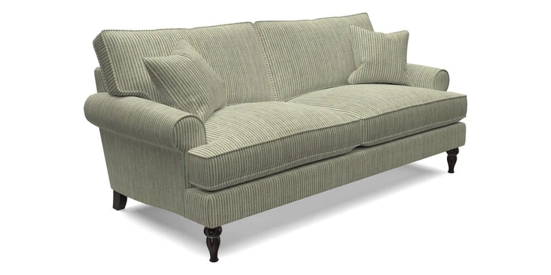 Cooksbridge 3 Seater Sofa in Cloth 21 Coral 1 Lagoon