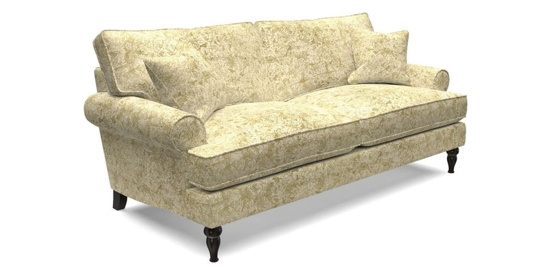 Cooksbridge 3 Seater Sofa in Cloth 21 Coral 1 Lagoon