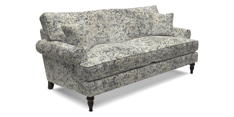 Cooksbridge 3 Seater Sofa in Cloth 21 Coral 1 Lagoon