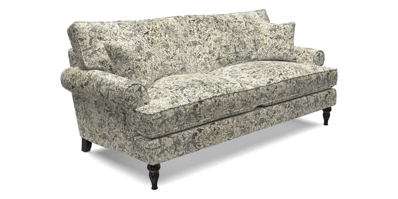 Cooksbridge 3 Seater Sofa in Cloth 21 Coral 1 Lagoon