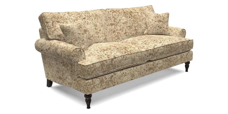 Cooksbridge 3 Seater Sofa in Cloth 21 Coral 1 Lagoon