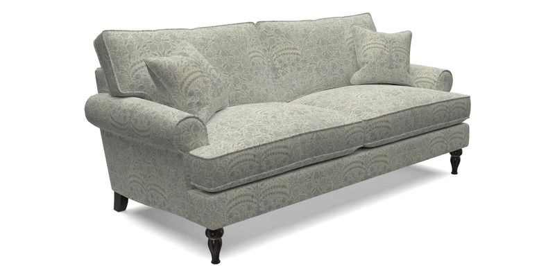 Cooksbridge 3 Seater Sofa in Cloth 21 Coral 1 Lagoon