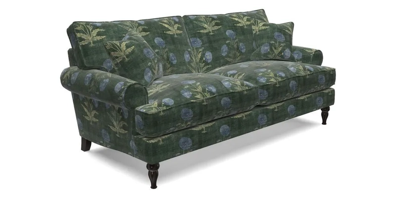 Cooksbridge 3 Seater Sofa in Cloth 21 Coral 1 Lagoon