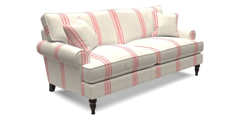 Cooksbridge 3 Seater Sofa in Cloth 21 Coral 1 Lagoon