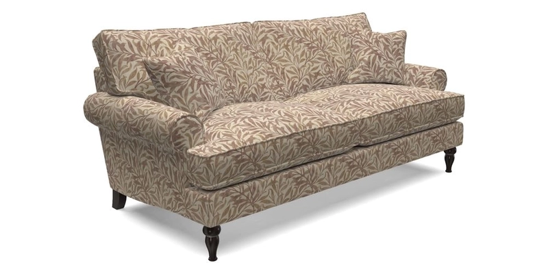 Cooksbridge 3 Seater Sofa in Cloth 21 Coral 1 Lagoon