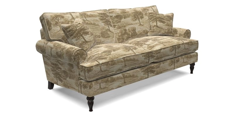 Cooksbridge 3 seater sofa in Linwood Omega Velvet Green Tea
