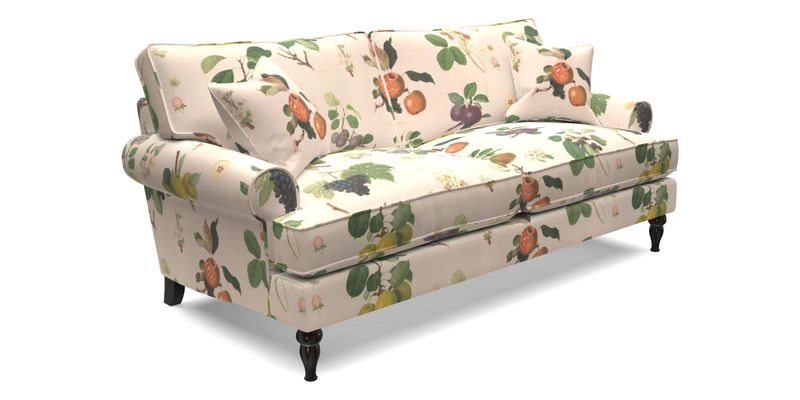 Cooksbridge 3 Seater Sofa in Cloth 21 Coral 1 Lagoon