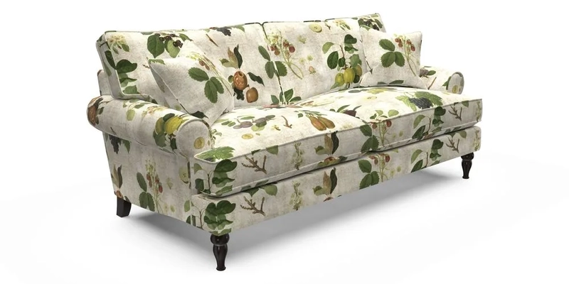 Cooksbridge 3 Seater Sofa in Cloth 21 Coral 1 Lagoon