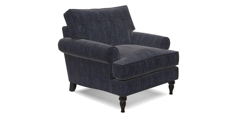 Cooksbridge Chair in Cloth 21 Simple Stripe Bilberry