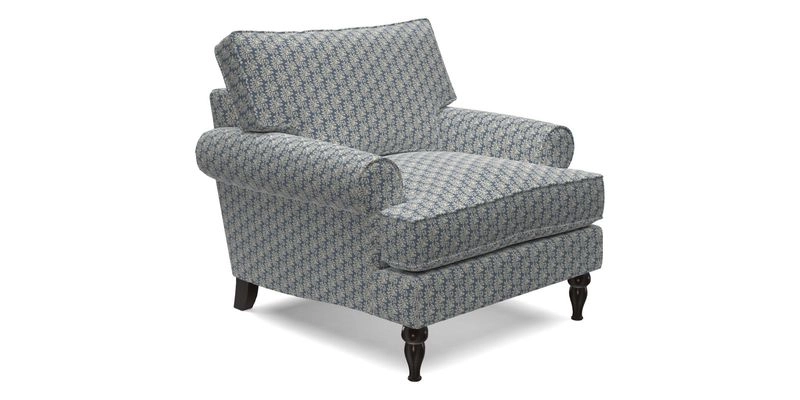 Cooksbridge Chair in Cloth 21 Simple Stripe Bilberry