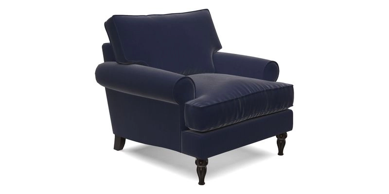 Cooksbridge Chair in Cloth 21 Simple Stripe Bilberry