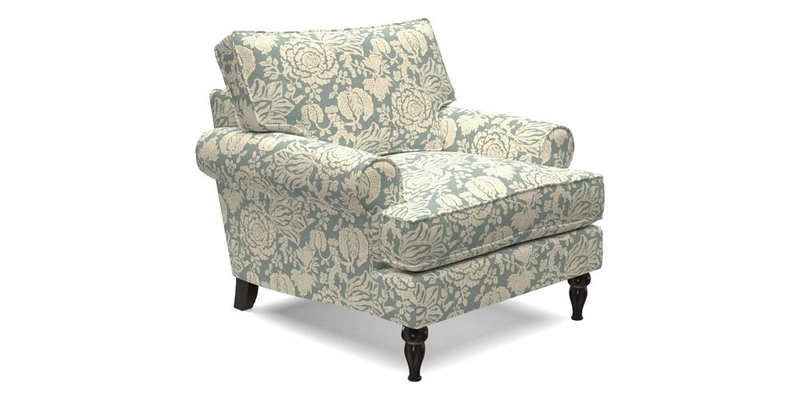 Cooksbridge Chair in Cloth 21 Simple Stripe Bilberry