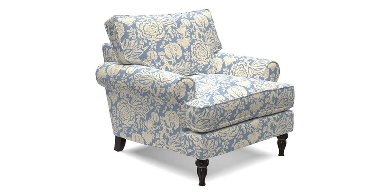 Cooksbridge Chair in Cloth 21 Simple Stripe Bilberry