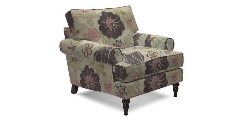 Cooksbridge Chair in Cloth 21 Simple Stripe Bilberry