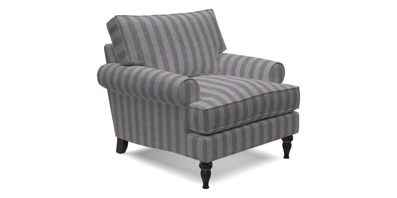 Cooksbridge Chair in Cloth 21 Simple Stripe Bilberry