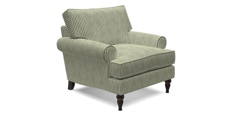 Cooksbridge Chair in Cloth 21 Simple Stripe Bilberry