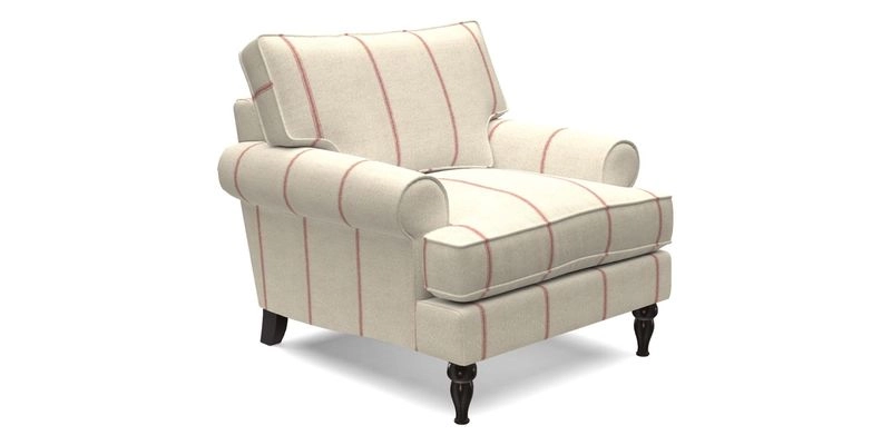 Cooksbridge Chair in Cloth 21 Simple Stripe Bilberry