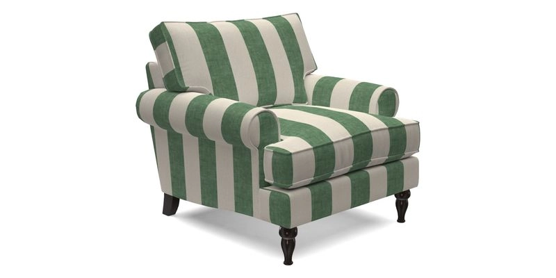 Cooksbridge Chair in Cloth 21 Simple Stripe Bilberry