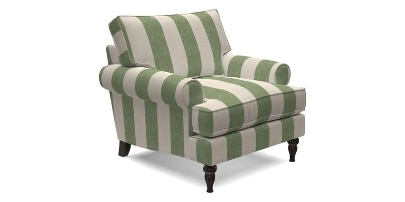 Cooksbridge Chair in Cloth 21 Simple Stripe Bilberry