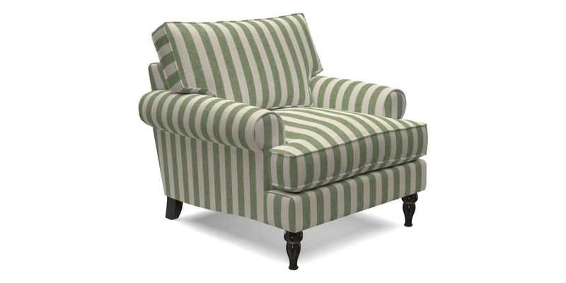 Cooksbridge Chair in Cloth 21 Simple Stripe Bilberry