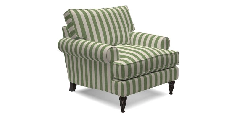 Cooksbridge Chair in Cloth 21 Simple Stripe Bilberry