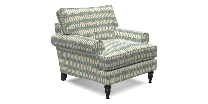 Cooksbridge Chair in Cloth 21 Simple Stripe Bilberry