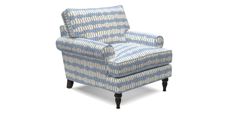 Cooksbridge Chair in Cloth 21 Simple Stripe Bilberry