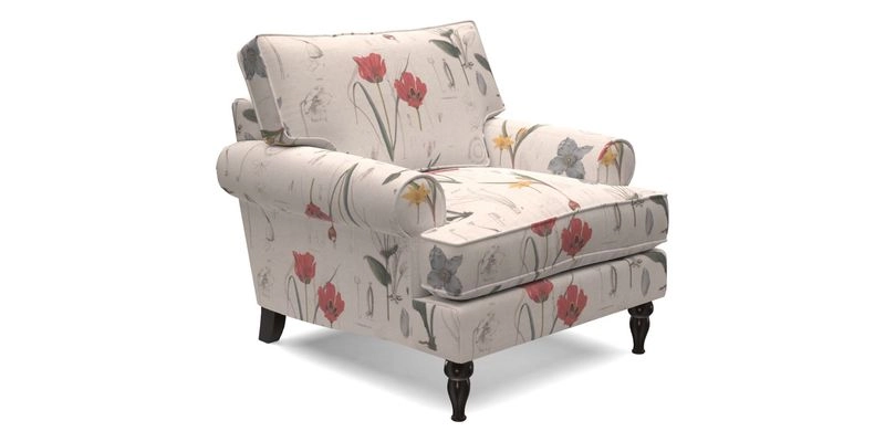 Cooksbridge Chair in Cloth 21 Simple Stripe Bilberry