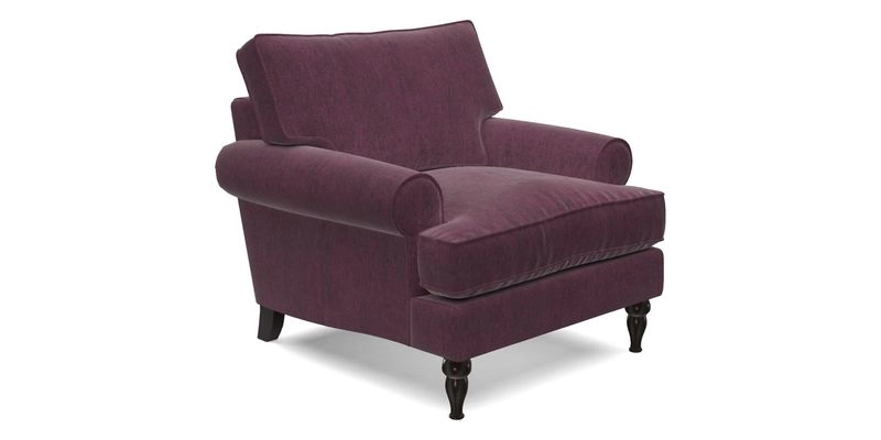 Cooksbridge Chair in Cloth 21 Simple Stripe Bilberry