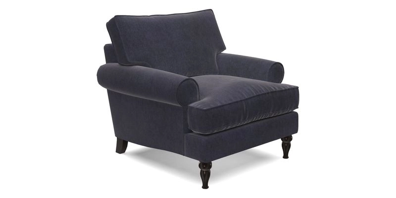 Cooksbridge Chair in Cloth 21 Simple Stripe Bilberry
