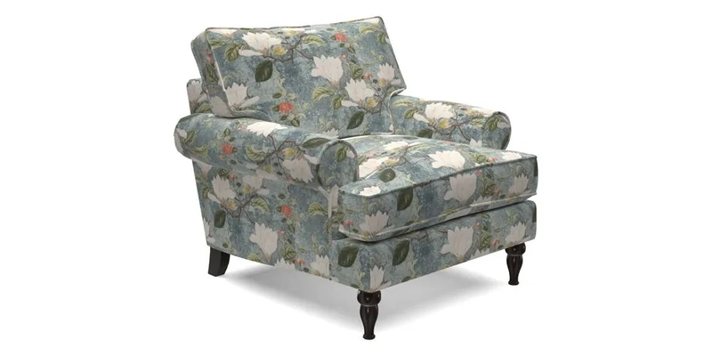 Cooksbridge Chair in Cloth 21 Simple Stripe Bilberry