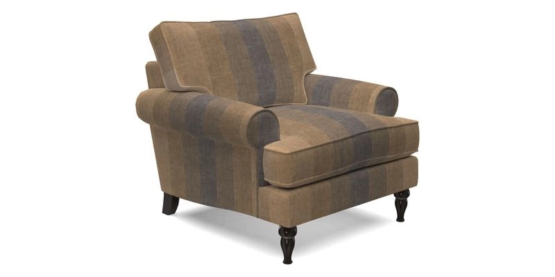 Cooksbridge Chair in Cloth 21 Simple Stripe Bilberry