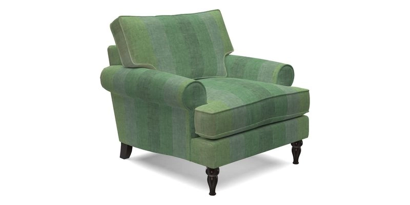 Cooksbridge Chair in Cloth 21 Simple Stripe Bilberry