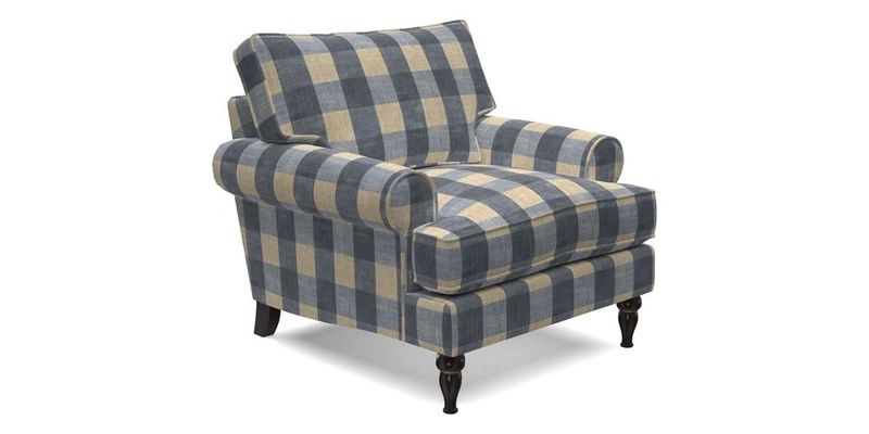 Cooksbridge Chair in Cloth 21 Simple Stripe Bilberry