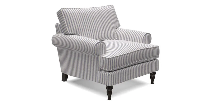 Cooksbridge Chair in Cloth 21 Simple Stripe Bilberry
