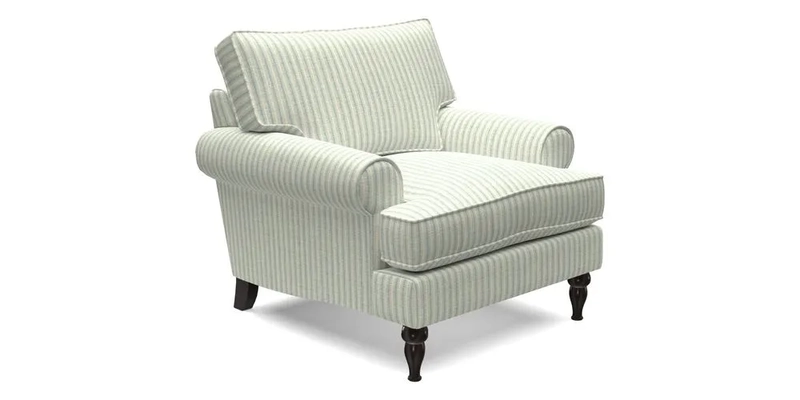 Cooksbridge Chair in Cloth 21 Simple Stripe Bilberry