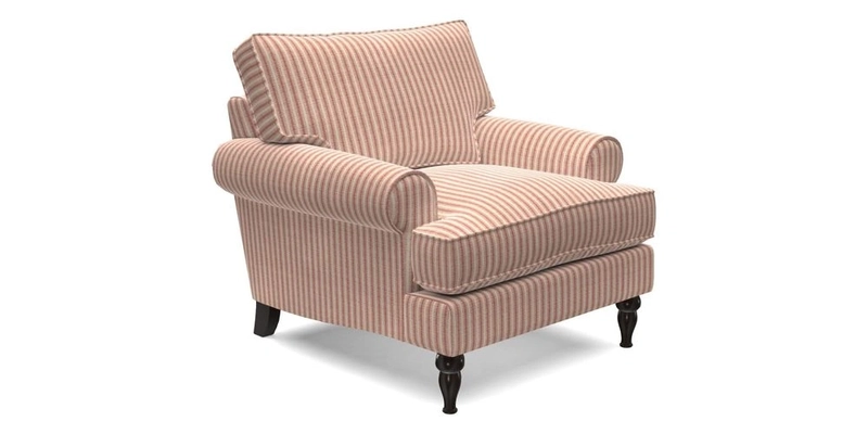 Cooksbridge Chair in Cloth 21 Simple Stripe Bilberry