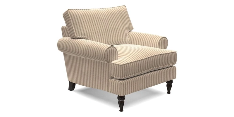 Cooksbridge Chair in Cloth 21 Simple Stripe Bilberry