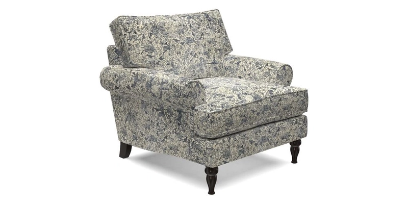 Cooksbridge Chair in Cloth 21 Simple Stripe Bilberry