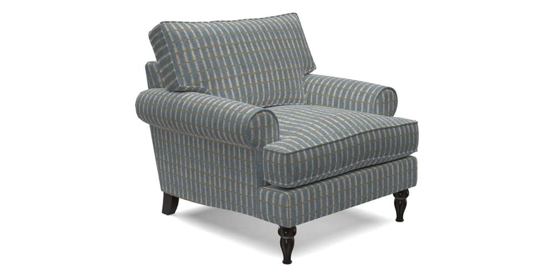 Cooksbridge Chair in Cloth 21 Simple Stripe Bilberry